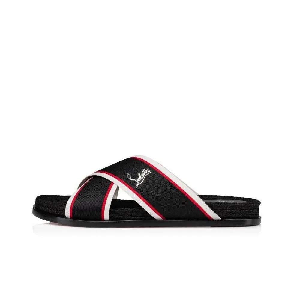 CL LUBOTING Abrasion Resistant Slide Slippers Men's Black