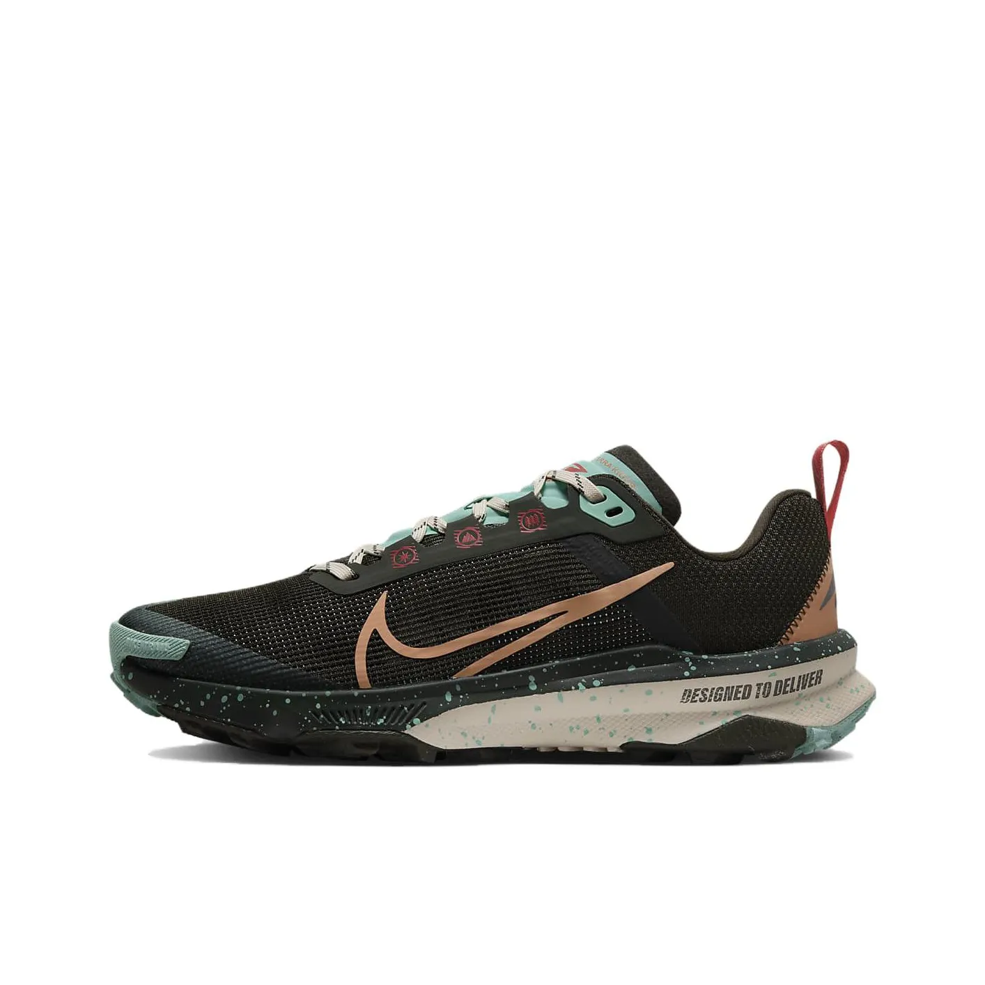 Nike React Terra Kiger 9 Sequoia Emerald Rise Guava Ice Amber Brown Women's