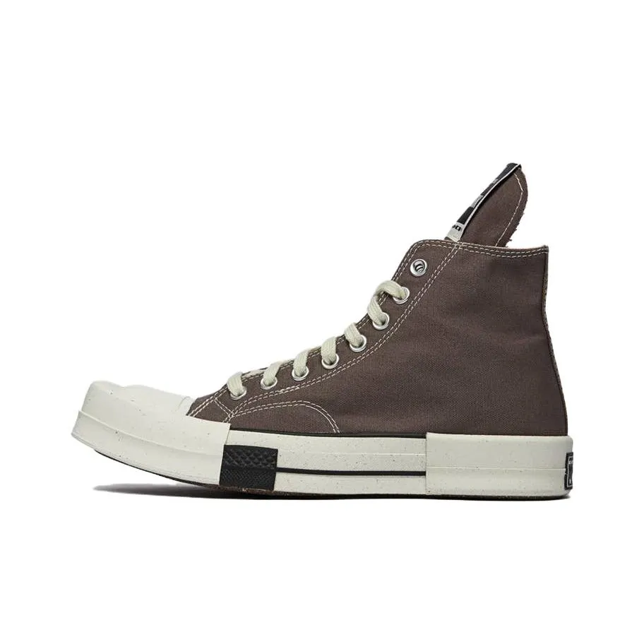 Конверс x Rick Owens DRKSHDW Высокие Кроссовки для Скейтбординга Унисекс Коричневые