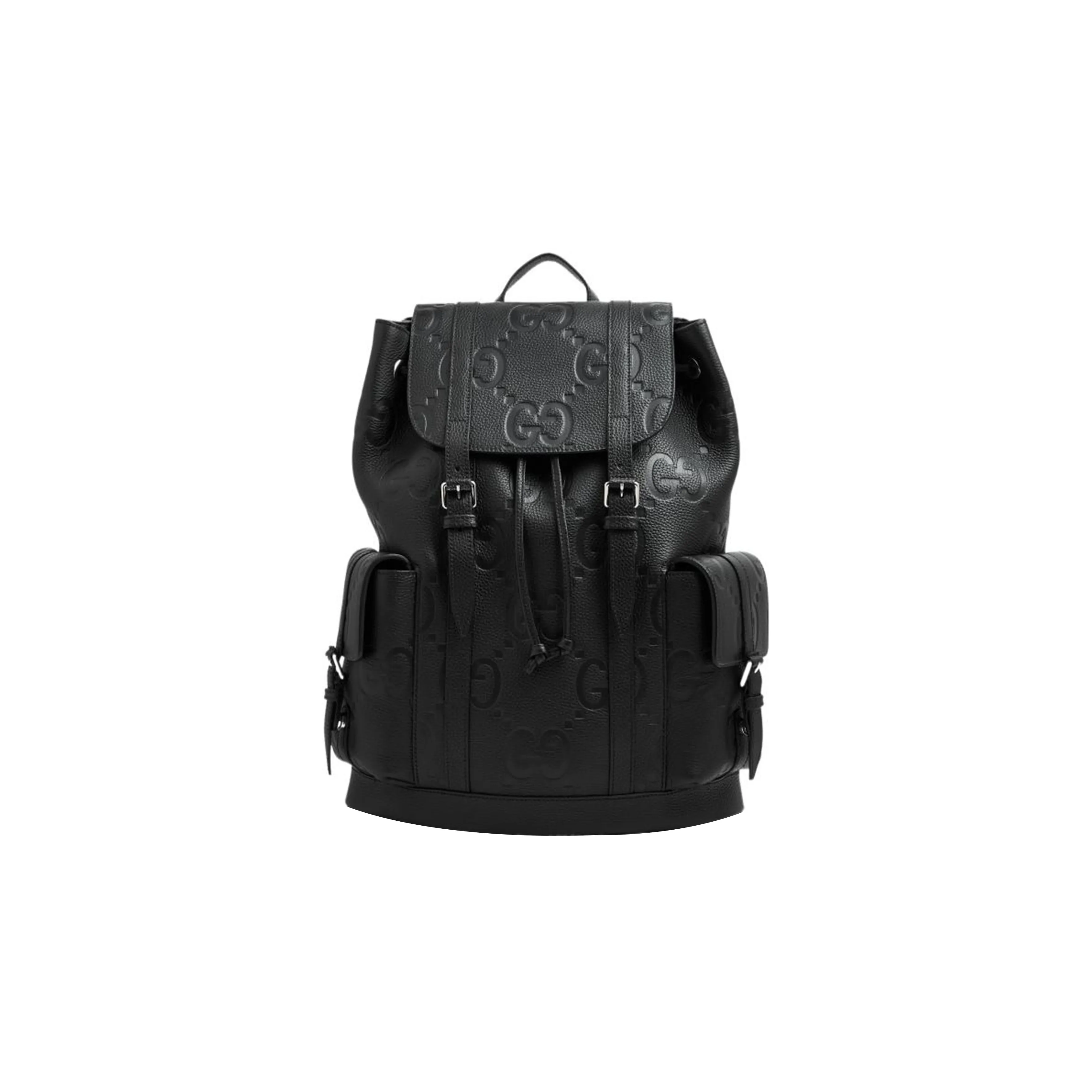 GUCCI Leather Backpack Tubas Men's Black