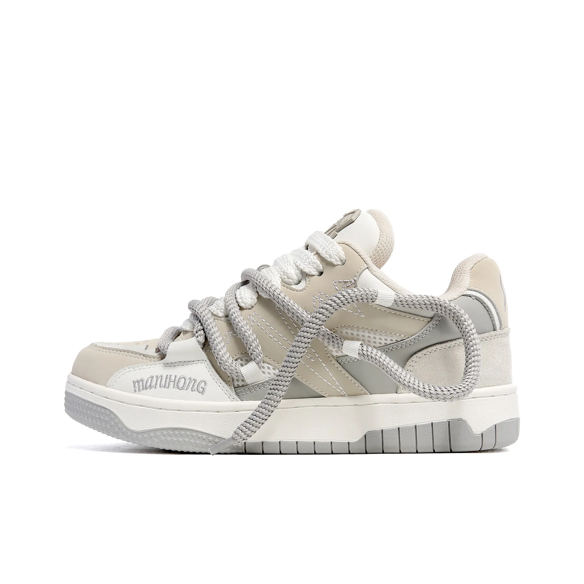 MR.PESIN Низкие кроссовки для скейтбординга унисекс серого цвета