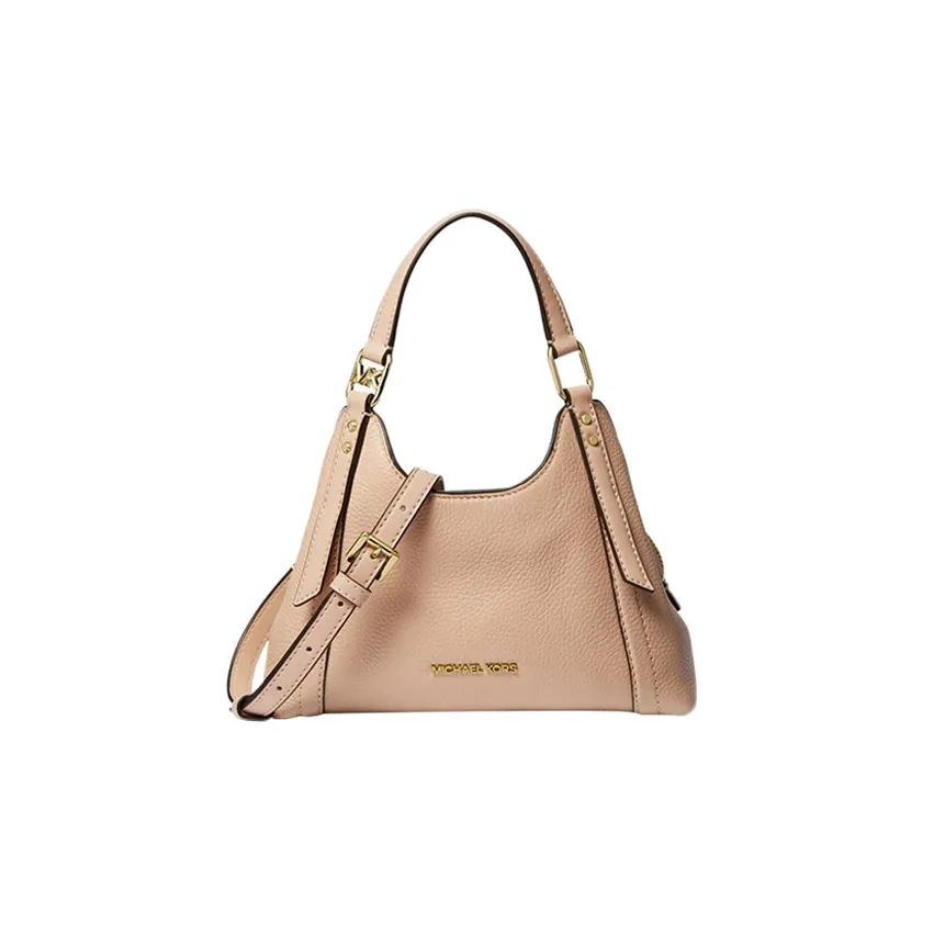 MICHAEL KORS Сумка Tote из кожаной галечной кожи сумка для покупок сумка через плечо маленькая женская сумка молочно-чайный цвет