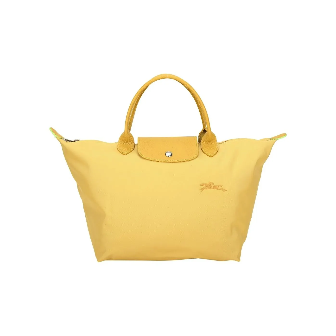 LONGCHAMP Fabric With Cow Leather Dumpling Bag Handbags Small Size Women's Wheat Yellow