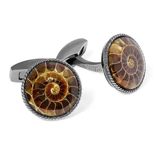 TATEOSSIAN Родиевое покрытие, NAUTILUS Fossils Запонки Унисекс