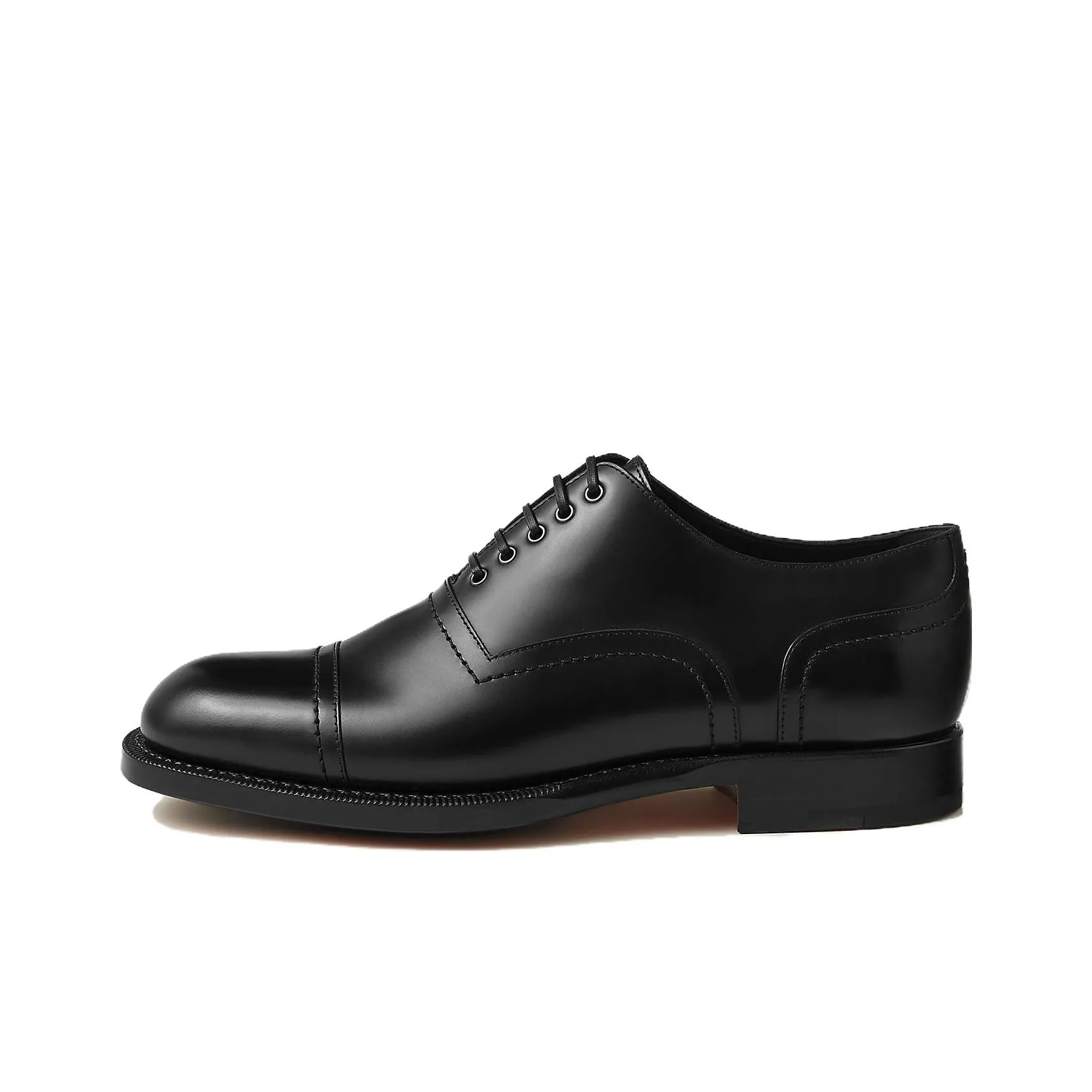 HERMES Dress Shoes Men's Low Top Black