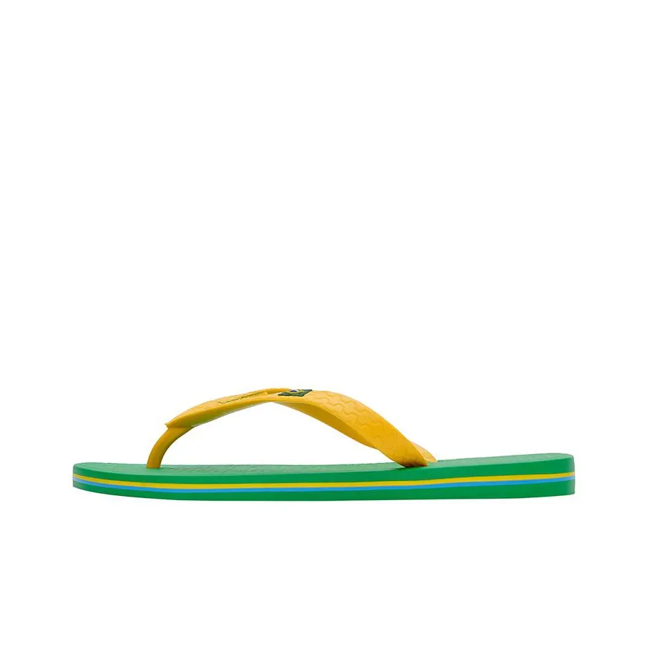 Ipanema Flip Flops Abrasion-Resistant Men's Flip Flops Men's Green Yellow Green Yellow