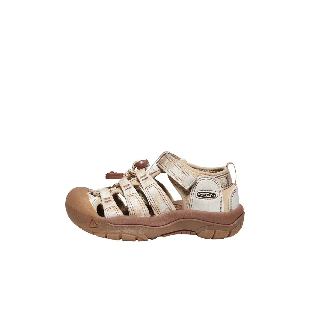 KEEN Newport H2 Детские сандалии цвет экрю коричневый для детей от 3 до 7 лет