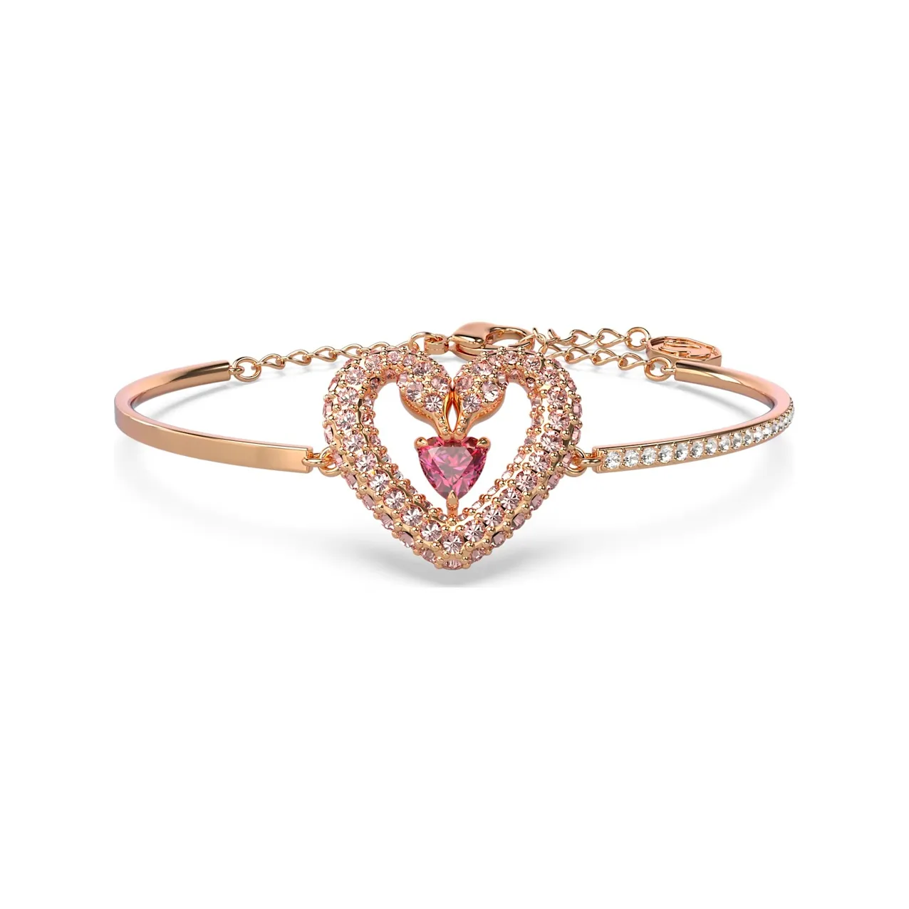 Swarovski Rose Gold-Tone Plated Bracelets Unisex Gold