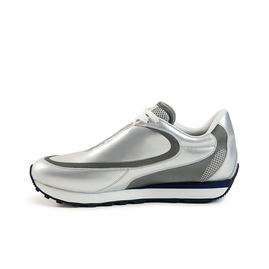 CONP Устойчивый к истиранию Низкий Топ Casual Унисекс Отражающий Серебряный