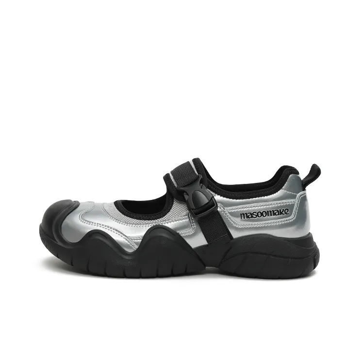 MASOOMAKE Starfish Collection Low Top Casual Shoes Women's Tin Foil Silver