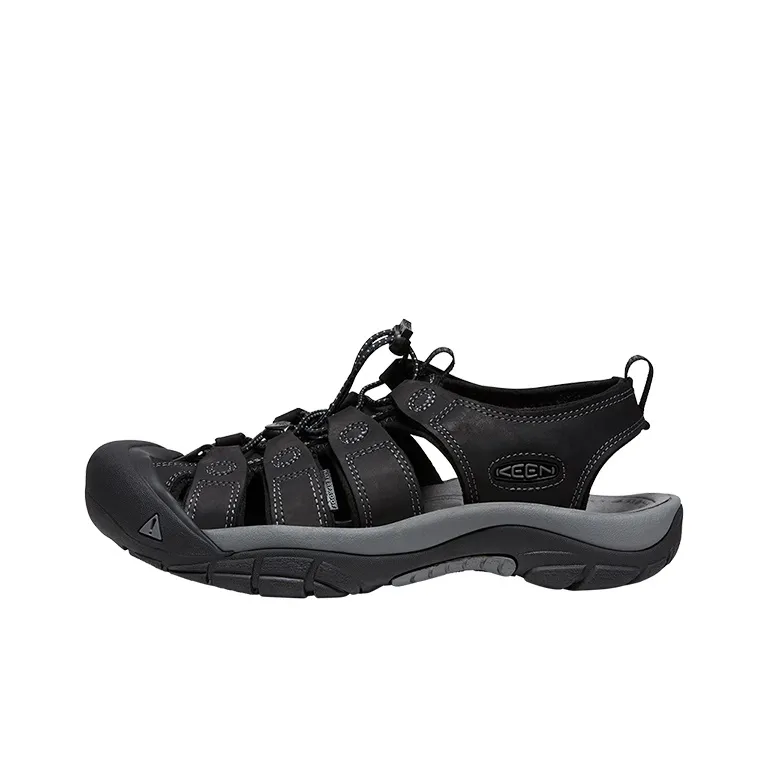 KEEN Newport Slip Resistant Abrasion Resistant Пляжные сандалии Мужские Черный Серый
