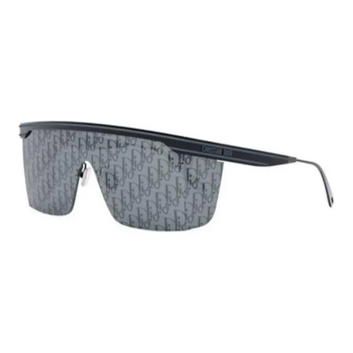DIOR Acetate Irregular Shape Sunglasses Unisex Black