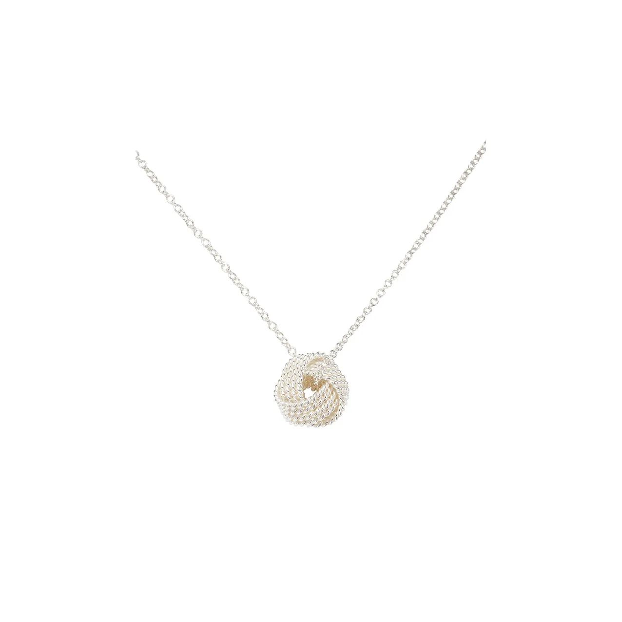 TIFFANY & CO. Twist Series 925 Sterling Silver Necklaces Women's Silver