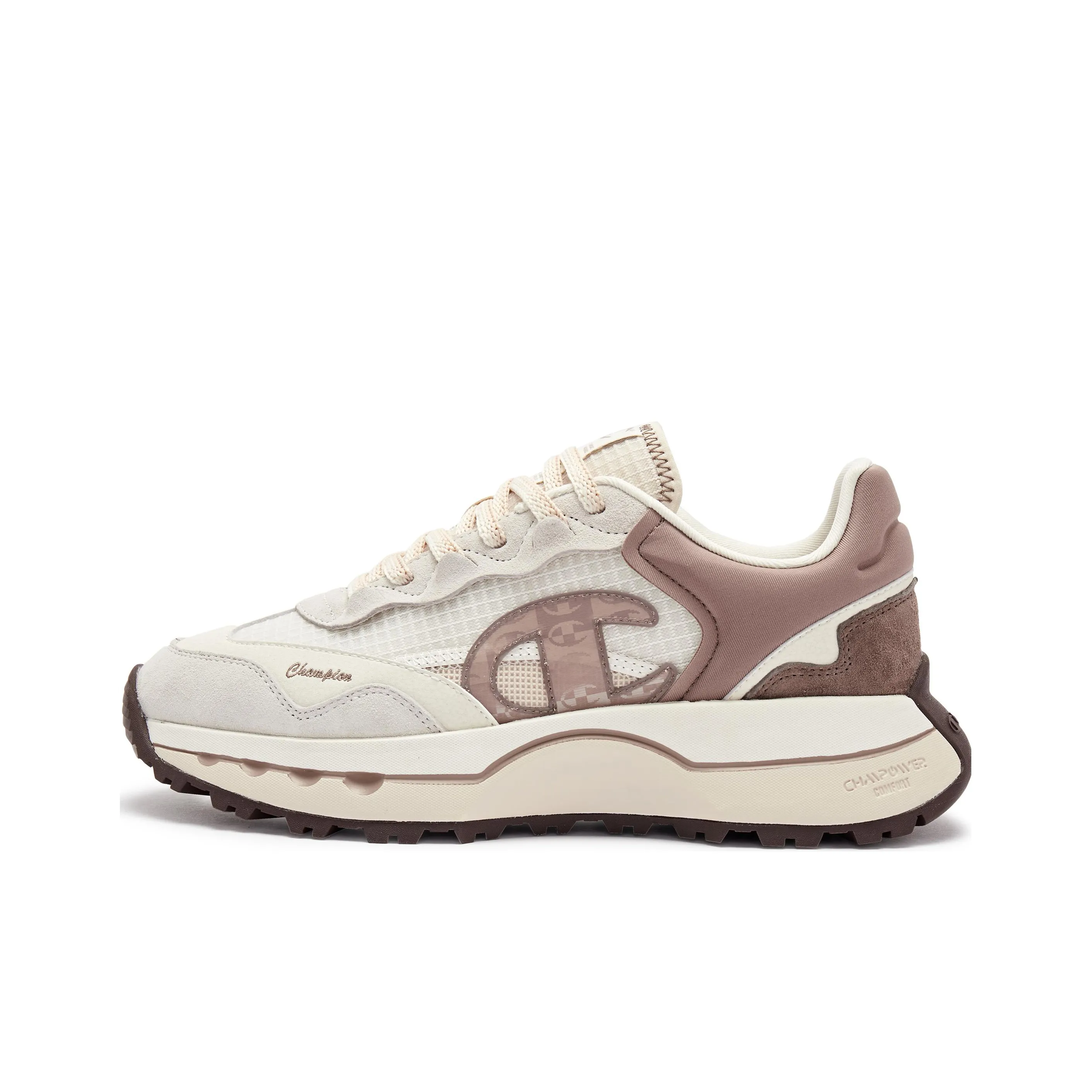 Champion Anti-Slip Wear-Resistant Low-Top Running Shoes Women's Light Khaki