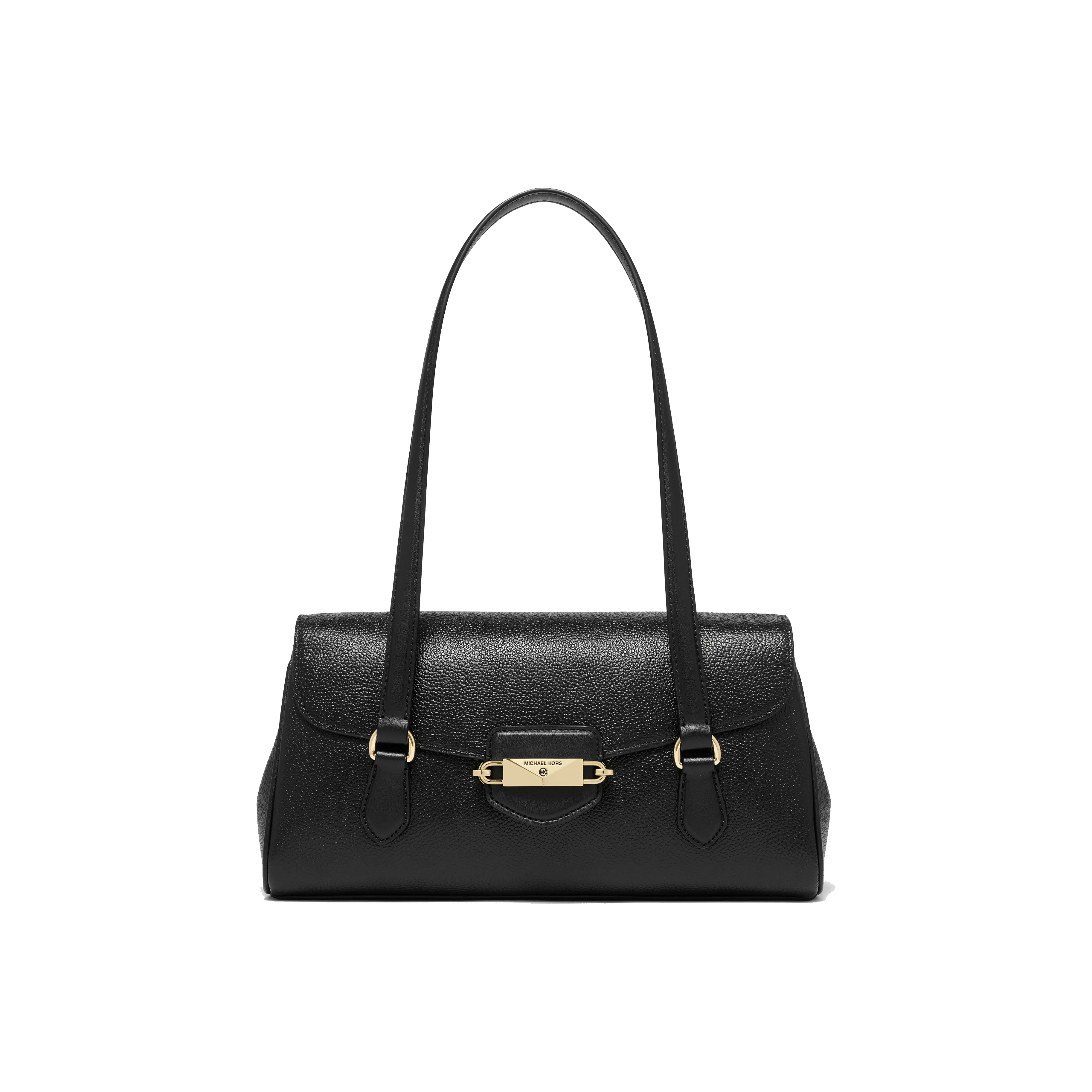 MICHAEL KORS Fleur Кожа Тоут Сумка Сумка для покупок Сумка на плечо Сумка среднего размера Женская Черная