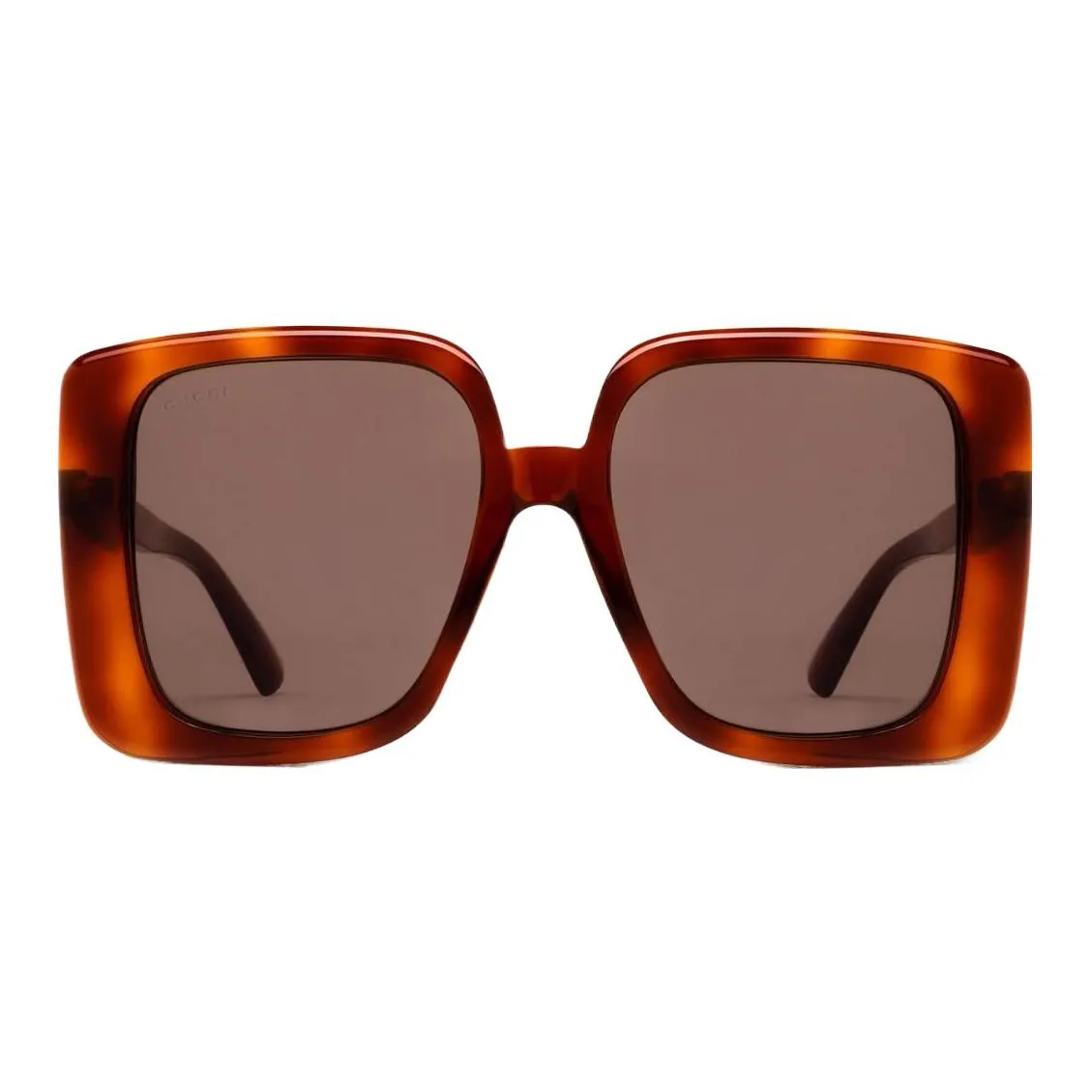 GUCCI Logo Plaque Oversized Frame Sunglasses