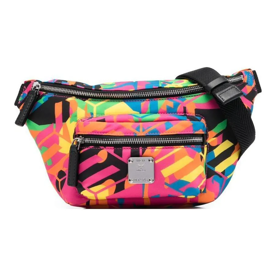 MCM Cubic Series Нейлоновая Сумка через плечо поясная сумка мини мужская многоцветная