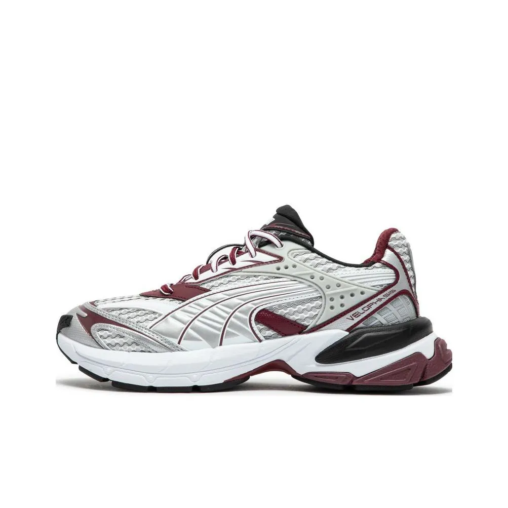 PUMA Velophasis Амортизация Низкий Топ Casual Унисекс Белый Красный