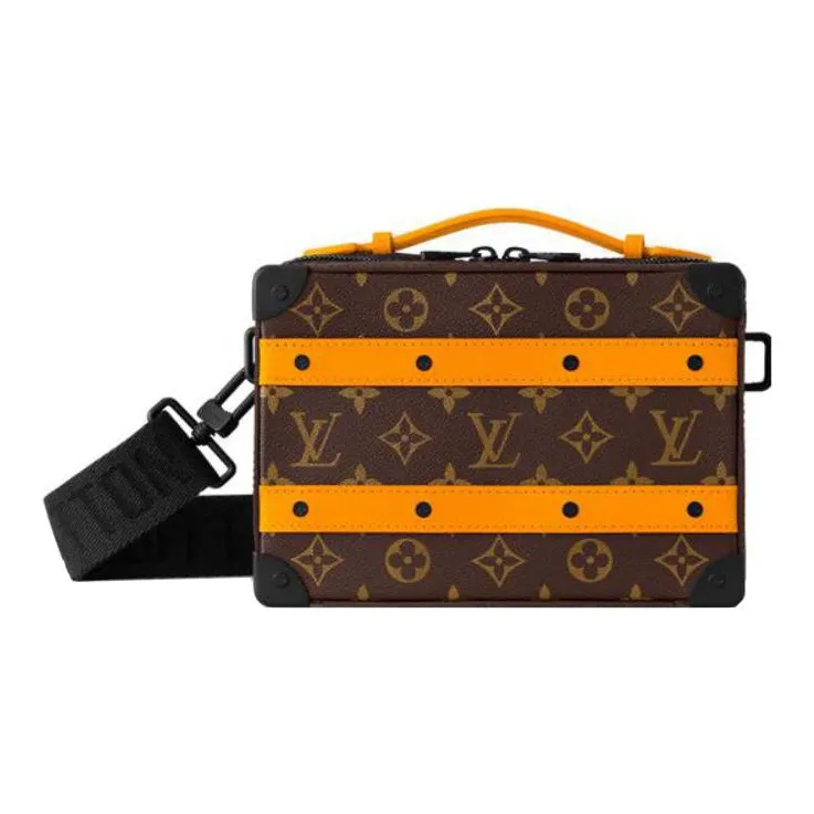 LOUIS VUITTON SOFT TRUNK Coated Canvas With Leather Box Bag, Shoulder Bag, Crossbody Bag Regular Women's
