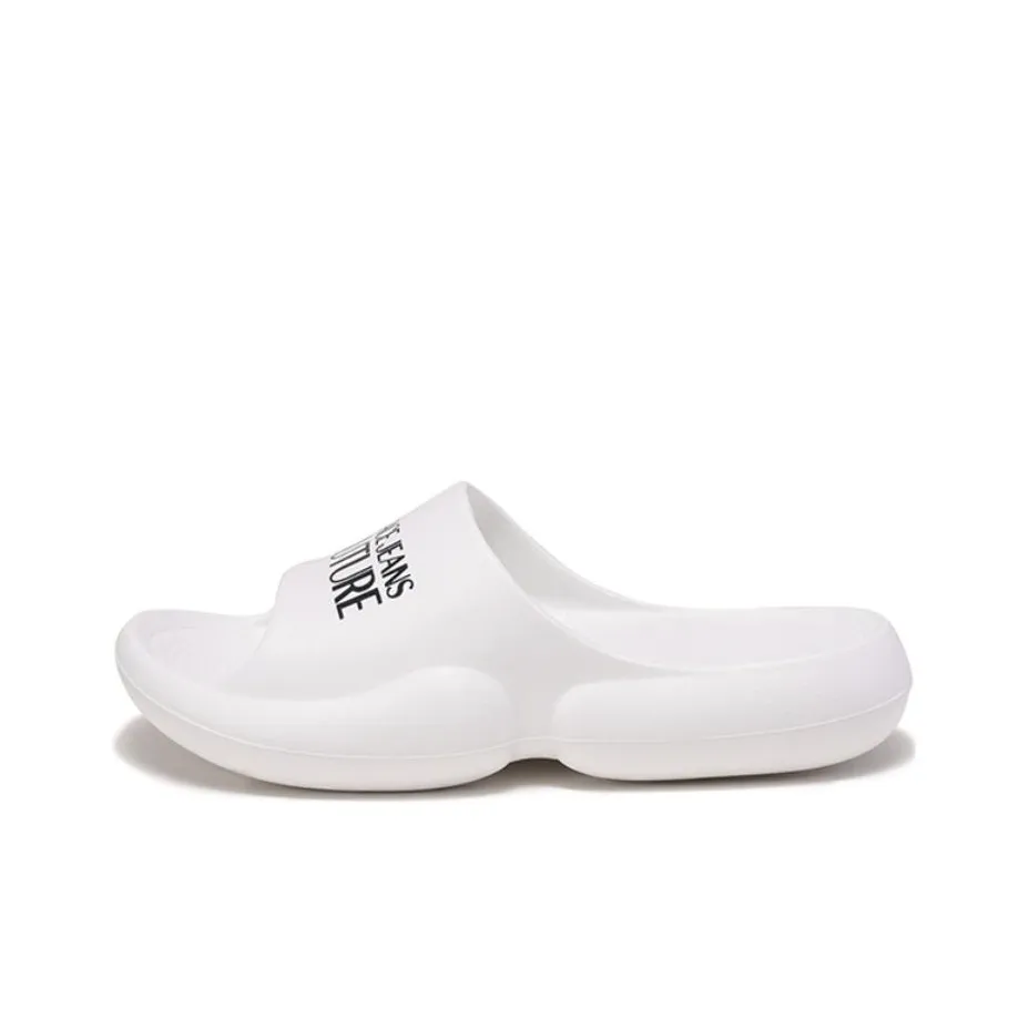 VERSACE JEANS Slide Slippers Women's White