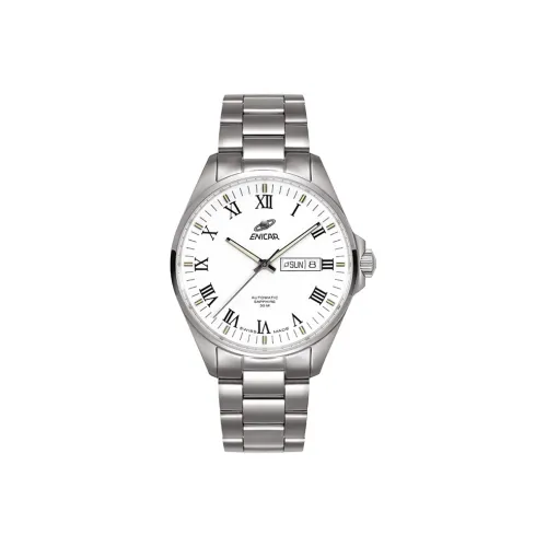 ENICAR Механические Мужские Часы Movement 41mm*41mm*41mm Белый