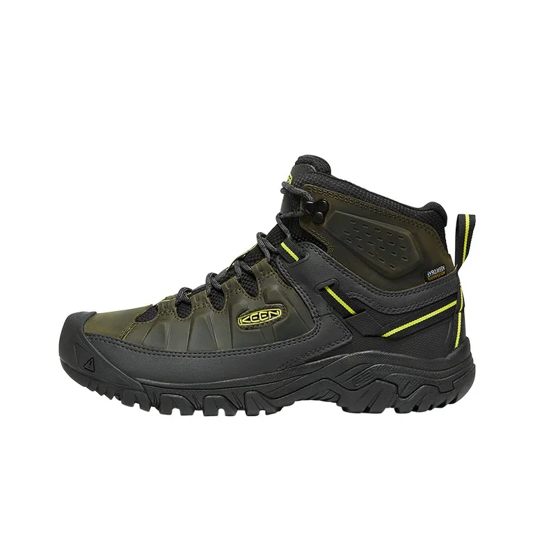 KEEN Targhee 3 Cushioning Anti-Slip And Wear-Resistant High-Top Trekking Shoes Men's Black