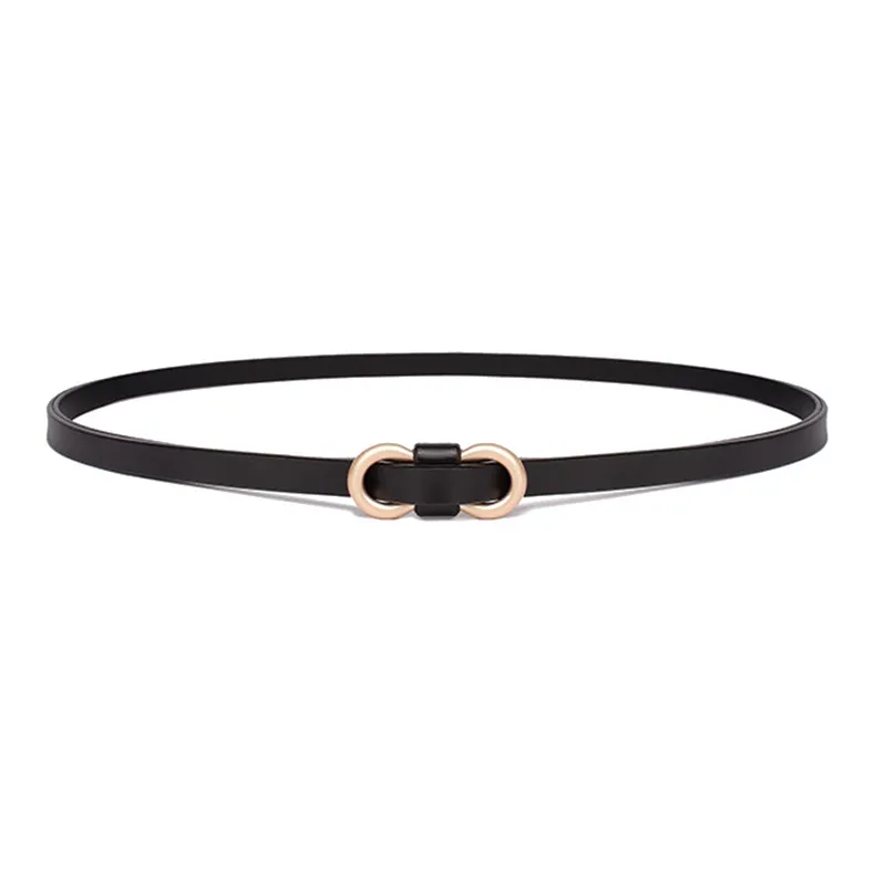 FREE RABBITⅡ Versatile Decoration With Skirt Belt Cow Leather Thin Belt Genuine Leather Suit Trouser With Belt Women's