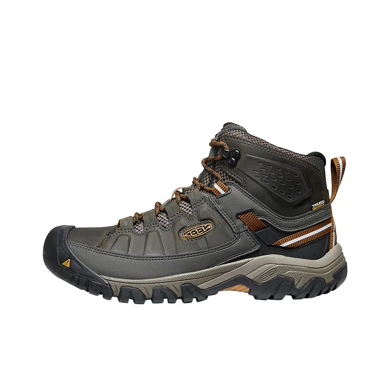 KEEN Targhee 3 MID WP Anti-Slip Wear-Resistant Mid-Top Outdoor Hiking Trekking Shoes Men's Jasper