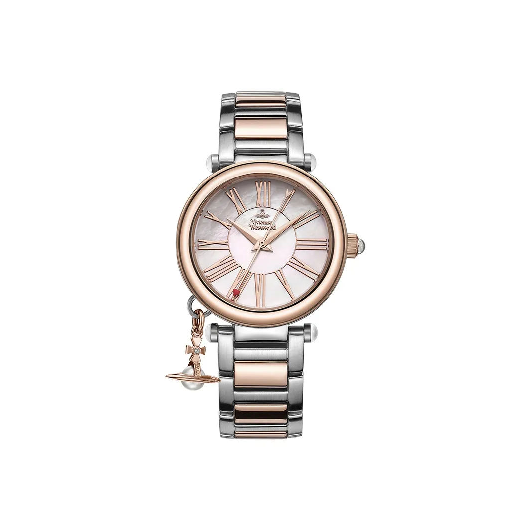 Vivienne Westwood Кварцевый Movement Женские Часы Classic Saturn Collection 32mm*32mm*32mm, Жемчужная раковина, Цвет