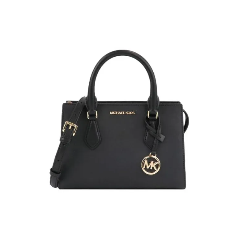 MICHAEL KORS Leather Tote Bag, Shopping Bag, Crossbody Bag, Shoulder Bag Trumpets Women's Black
