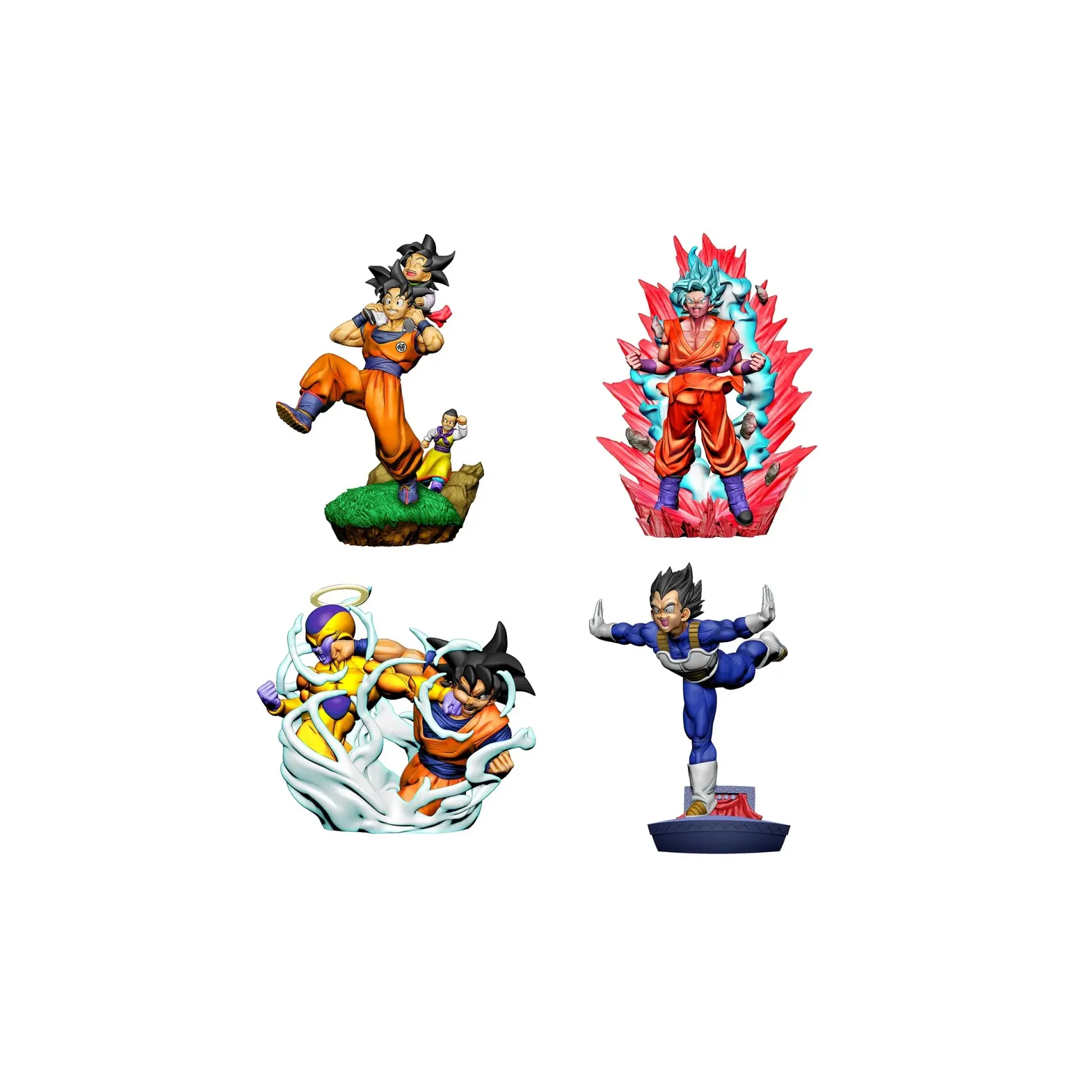 MegaHouse Dragonball Ультра RE BIRTH Extreme LIMIT Break EDITION Счастливый Draw Полный комплект OF 4 шт