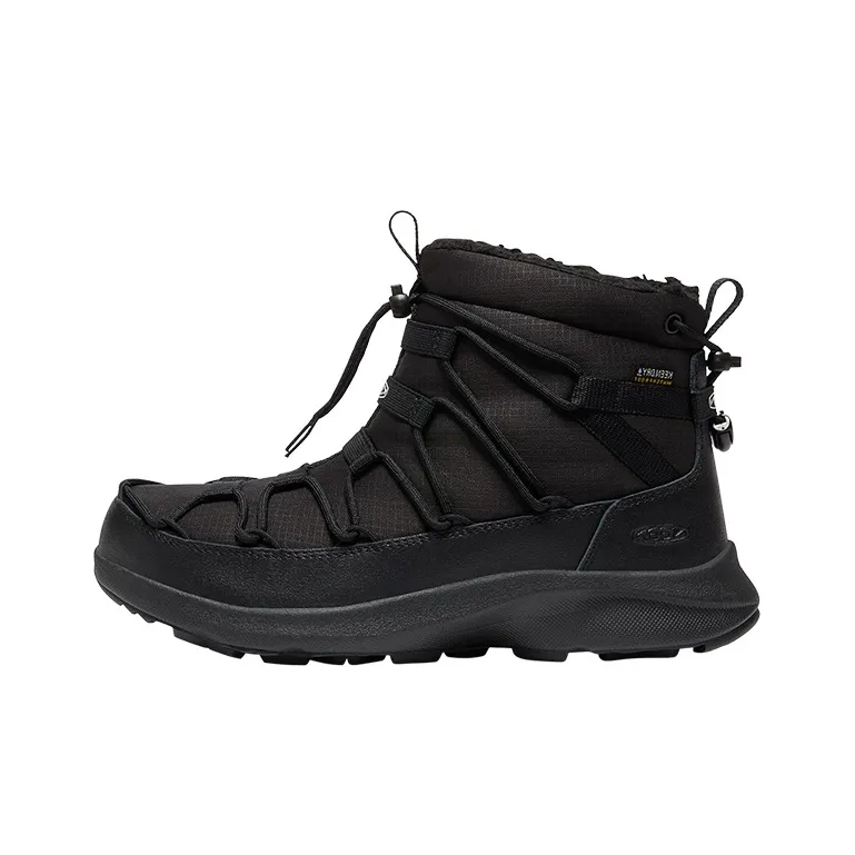 KEEN Uneek SNK CHUKKA II WP Wear Resistant Cushioning Slip Resistant Short Outdoor Shoes Snow Boots Women's Black