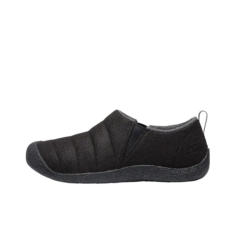 KEEN Howser Shock Absorbers Slip-Resistant Abrasion-Resistant Low Top Streetwear Men's Black Felt