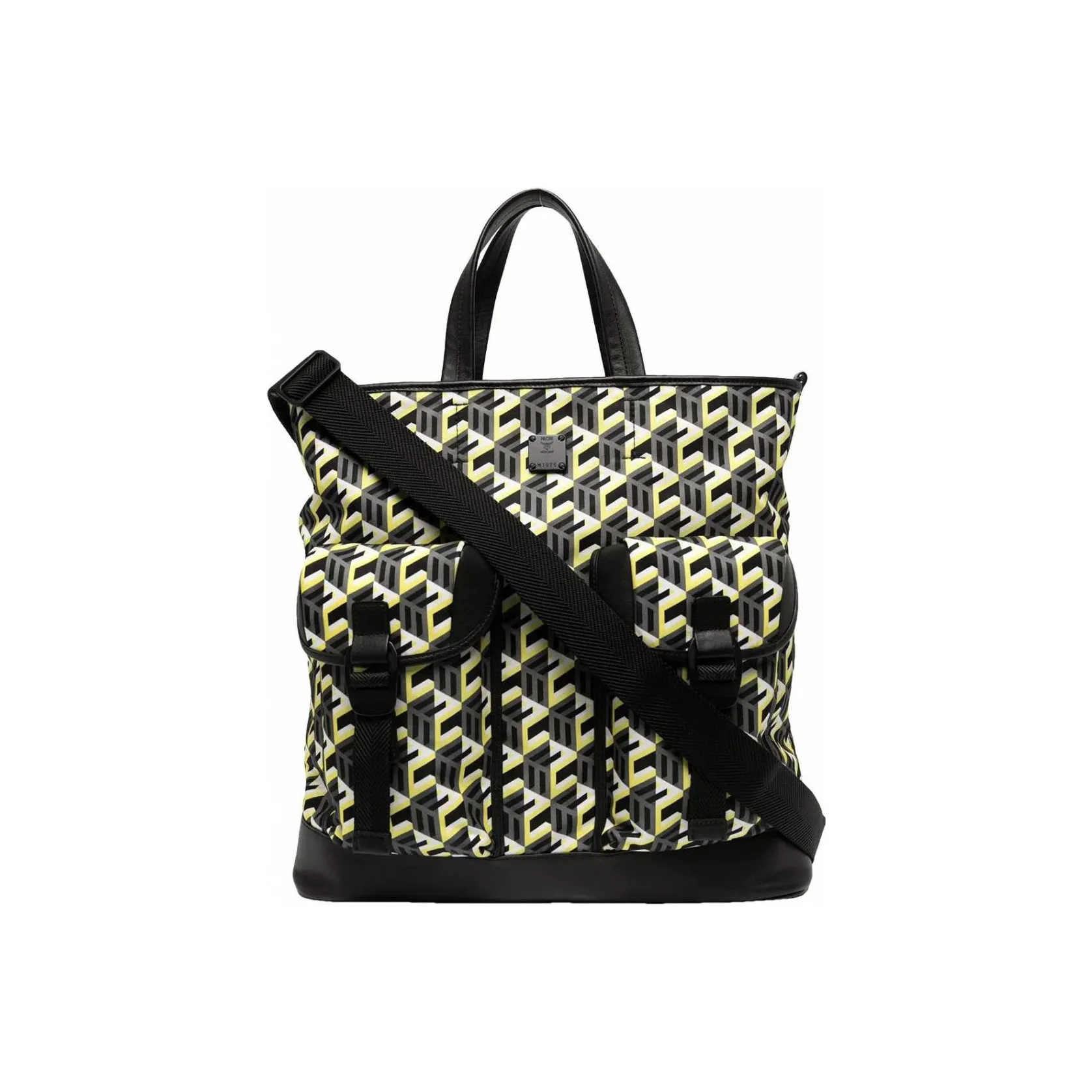 MCM Fabric Tote Bag, Shopping Bag, Crossbody Bag, Handbag Tubas Unisex Yellow