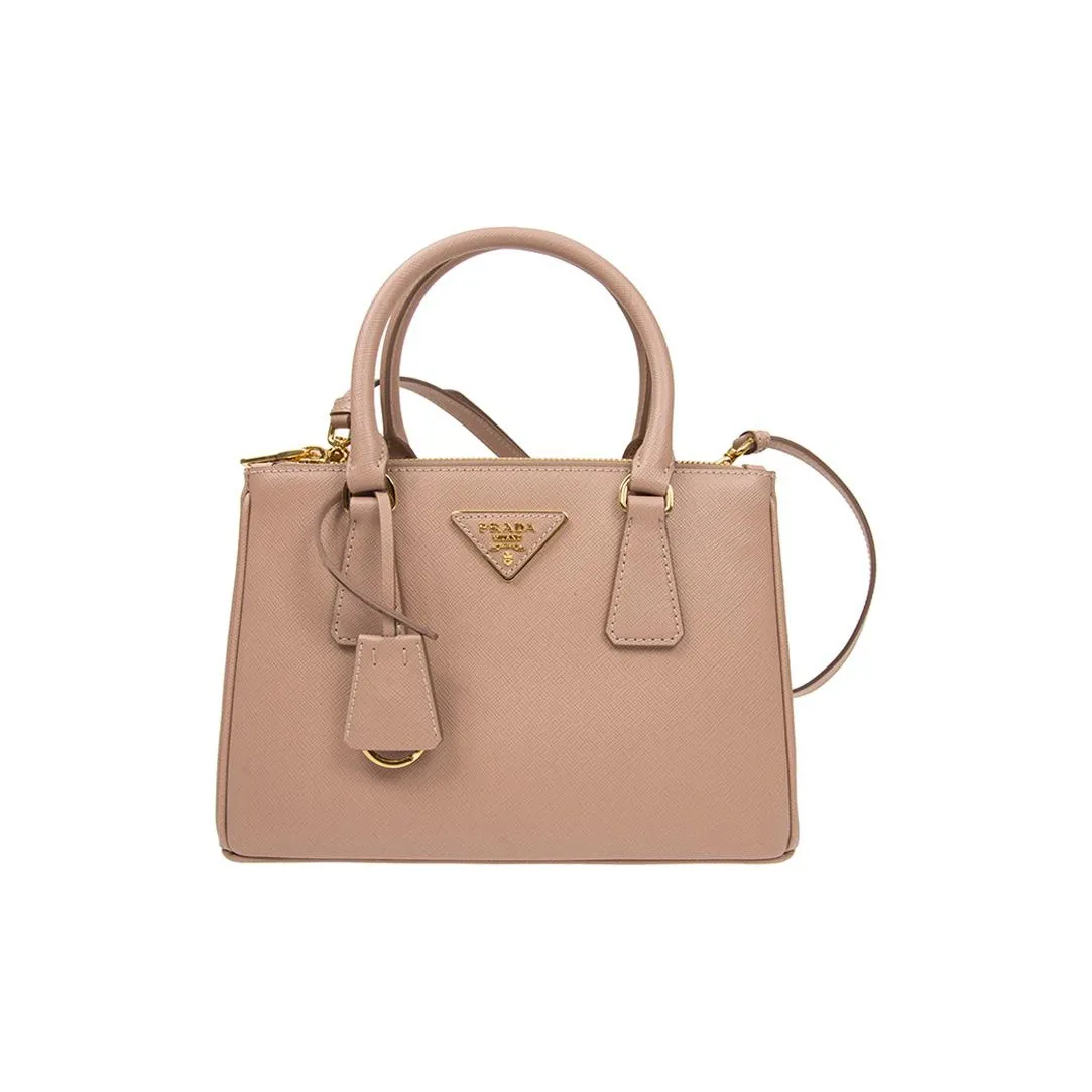 PRADA Leather Tote Bag, Shopping Bag, Handbag Regular Women's Leather Pink