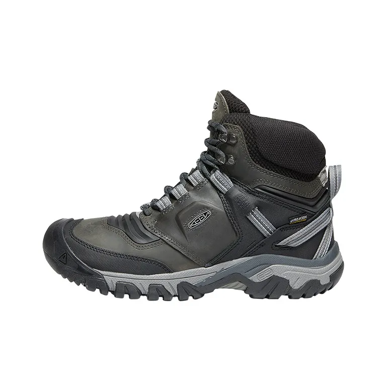 KEEN Ridge Fle MID WP Cushioning Anti Slip And Wear Resistant High Top Outdoor Shoes Men's Black