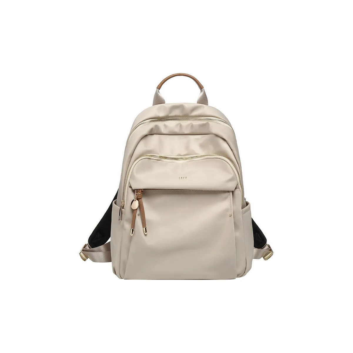 LEFF Ткань Рюкзак Средний Женский Молочно-чайный Абрикос Гранатовый Красный