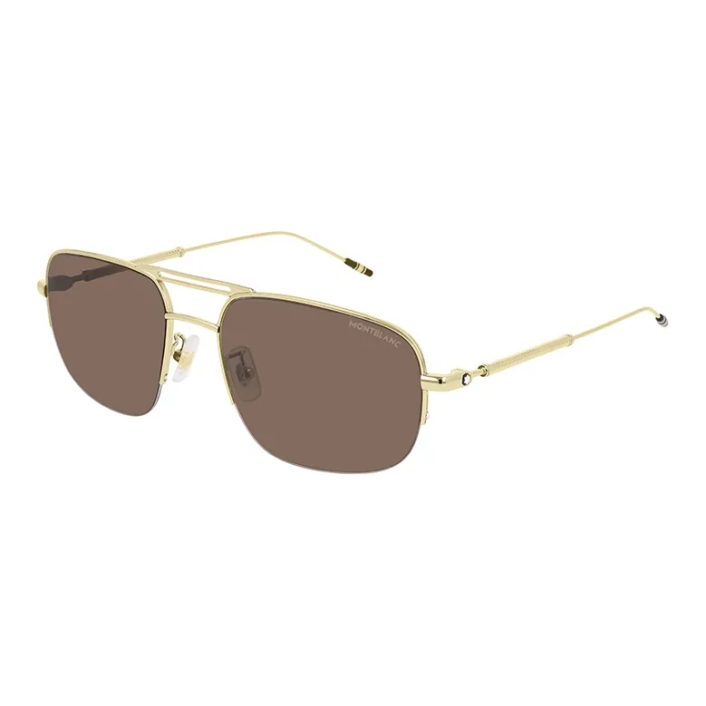MONTBLANC Metal Nylon Square Sunglasses Unisex