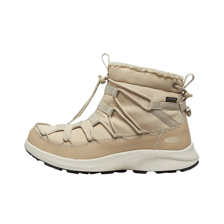 KEEN Uneek SNK CHUKKA II WP Slip Resistant Short Outdoor Shoes Snow Boots Women's Light Yellow
