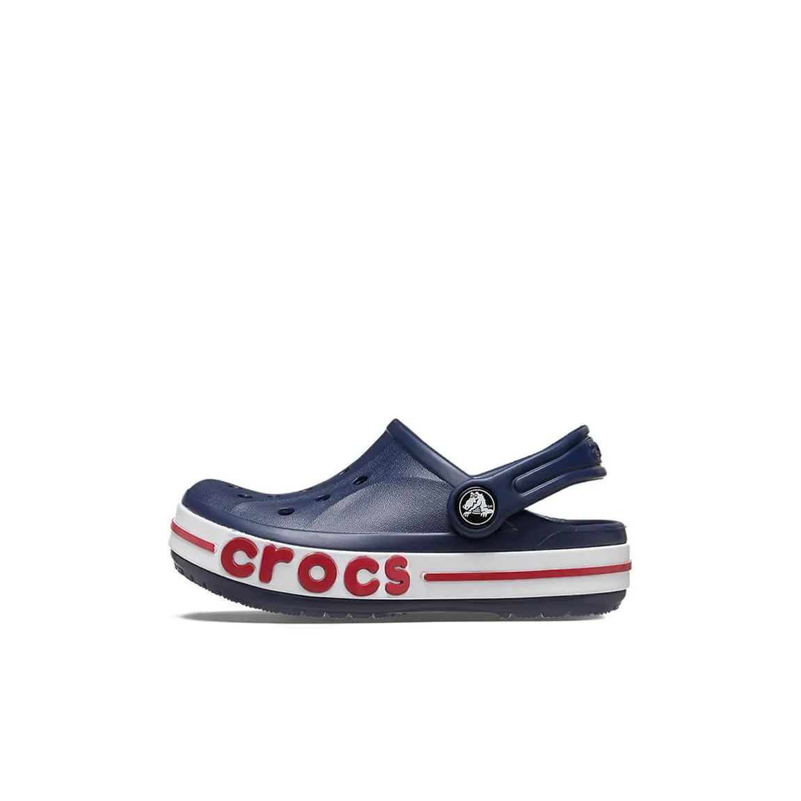 Crocs Bayaband Clog Slip Resistant Shock Absorbers с антискользящими свойствами и устойчивыми к истиранию Сандалии Черный Красный Белый Детский