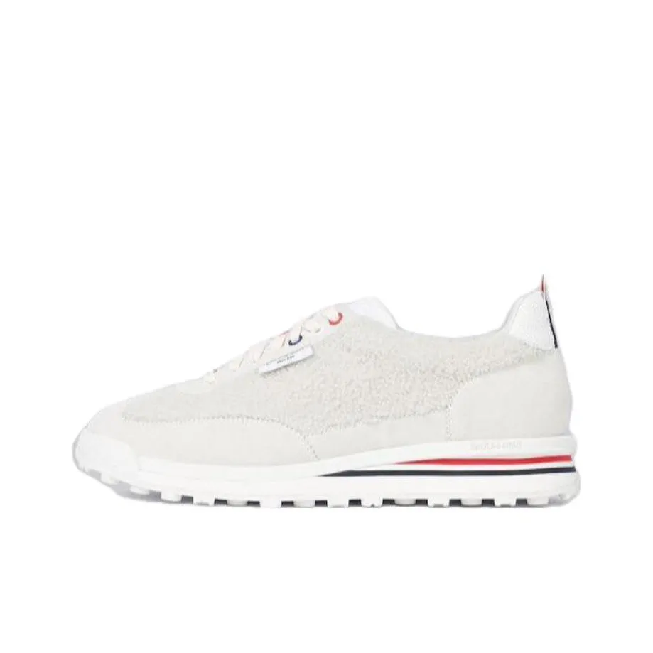 THOM BROWNE· Slip Resistant Low Top Casual vans shoes Men's White