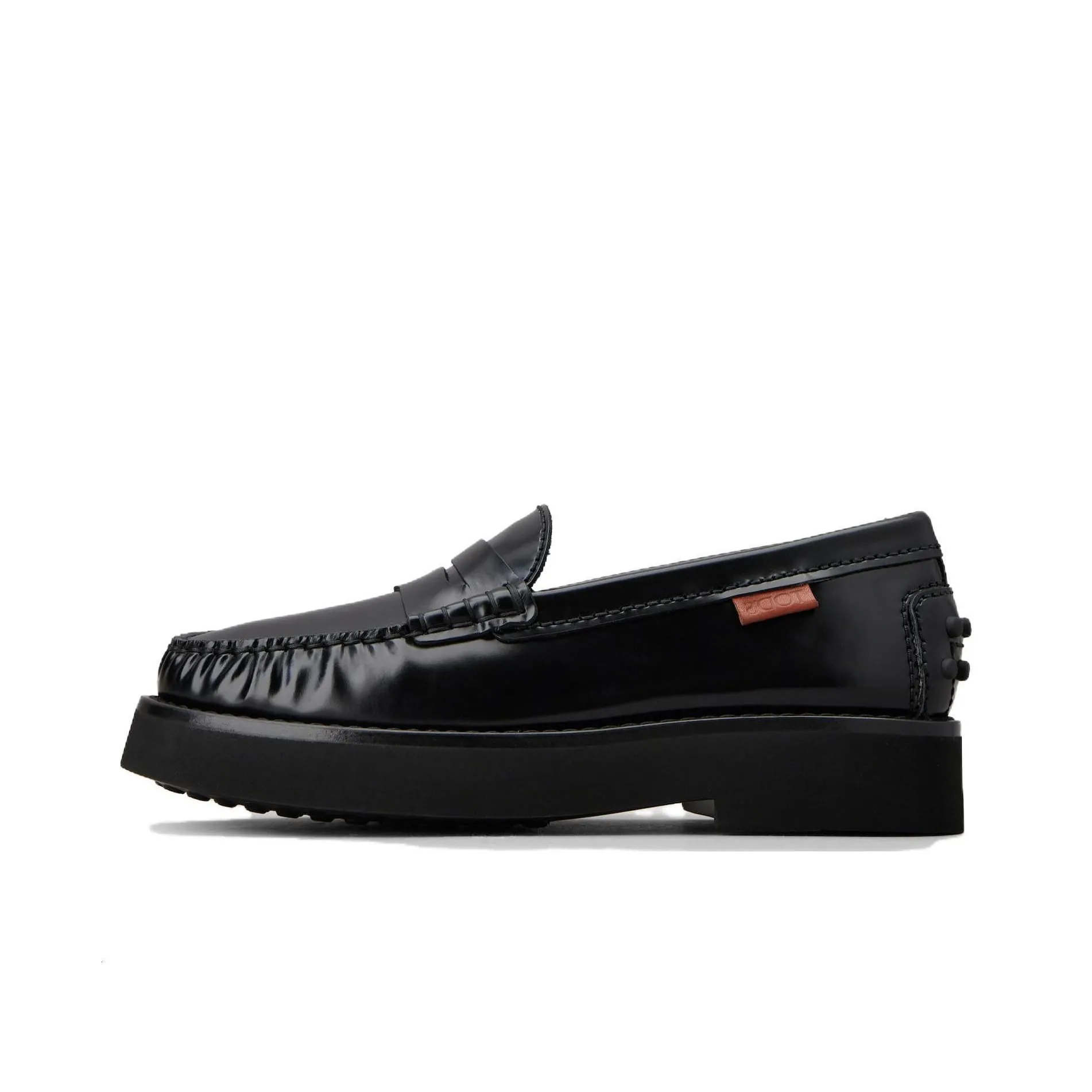 TOD'S Penny-Slot Round Toe Loafers Women's
