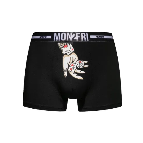 Mon 2 Fri 1 Pack Мужские Боксеры Черные