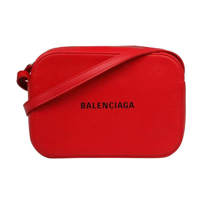 Balenciaga Cow Leather Crossbody Bag Shoulder Bag Women's Red