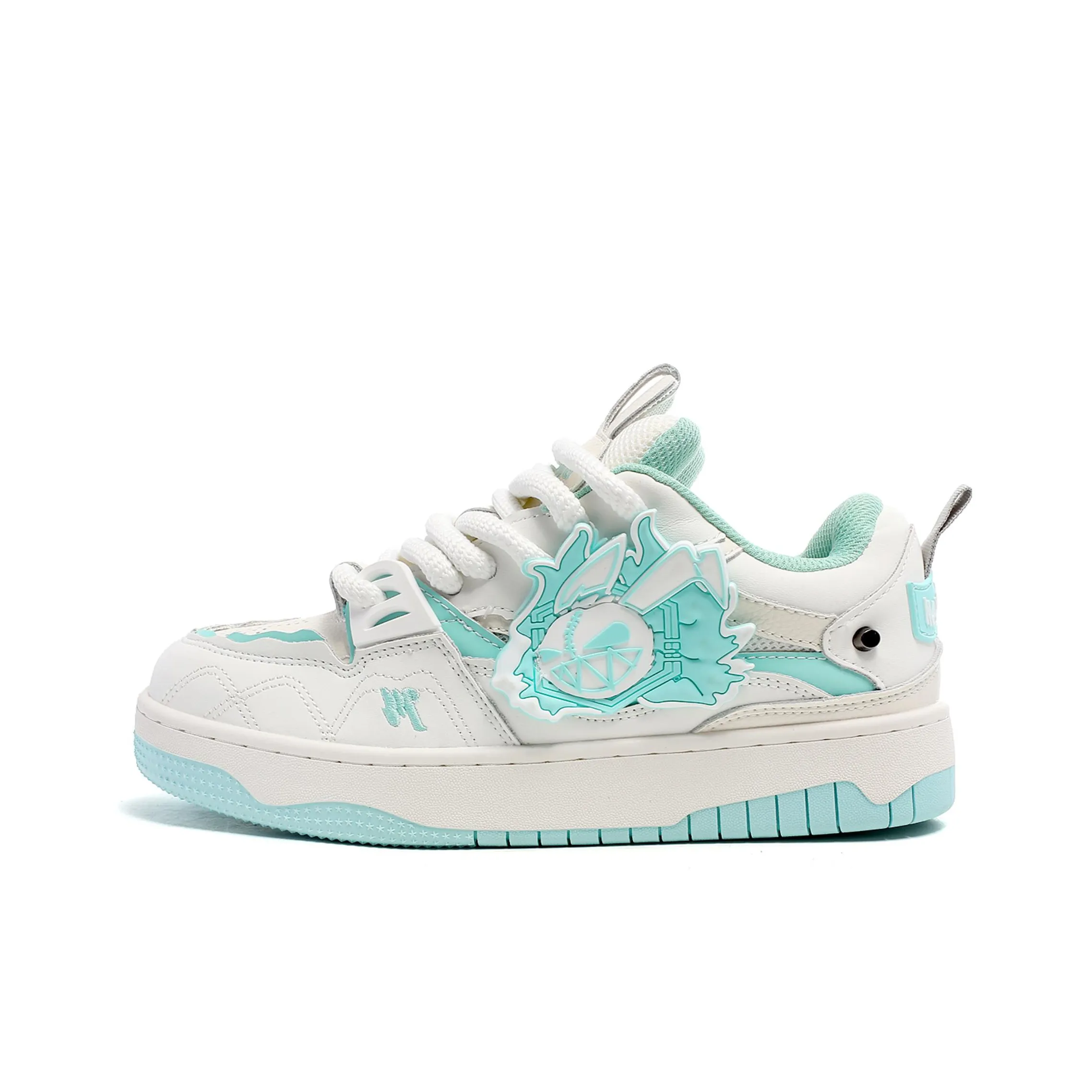 MR.PESIN Evil Rabbit Collection Anti Slip And Wear Resistant Breathable Low Top Skateboard LAGERFELD Shoes Unisex Cyan