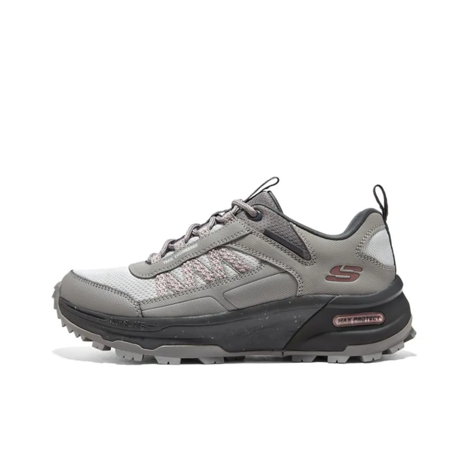 Skechers Water Resistant Low Top Outdoor Shoes Women's Black Gray