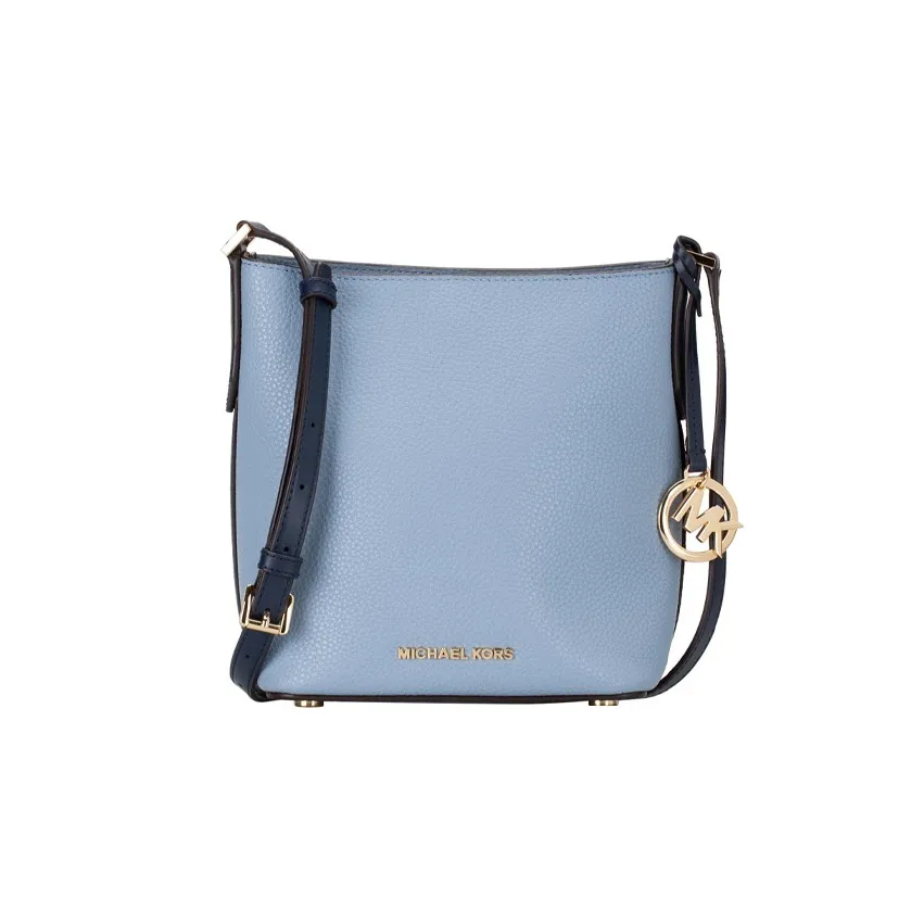 MICHAEL KORS Kimberly Leather Bucket Bags Crossbody Bag Shoulder Bag Women's Blue