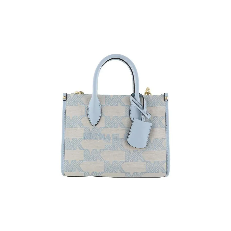 MICHAEL KORS Mirella Хлопок Тоут Сумка Сумка для покупок Сумка Сумка через плечо Сумка через плечо Маленькая Женская Синяя