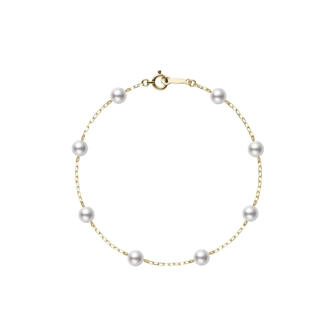 MIKIMOTO 18K Gold Akoya Pearl Bracelets Women's Gold