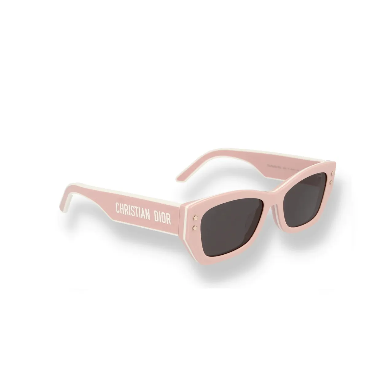 DIOR Acetate Irregular Shape Sunglasses Unisex Pink